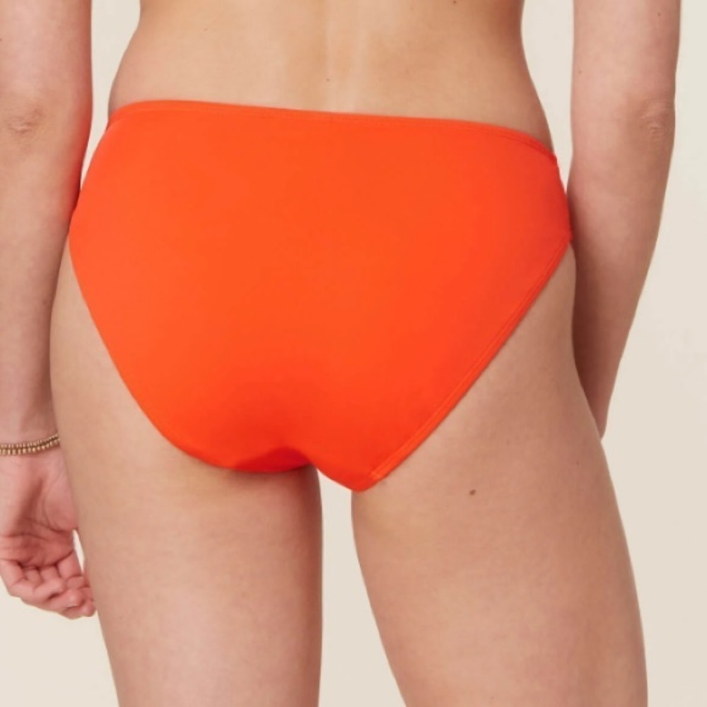 NWT Andie Swim The Bikini Bottom Monarch Vibrant Orange Bikini Bottom Size XL - Picture 4 of 9